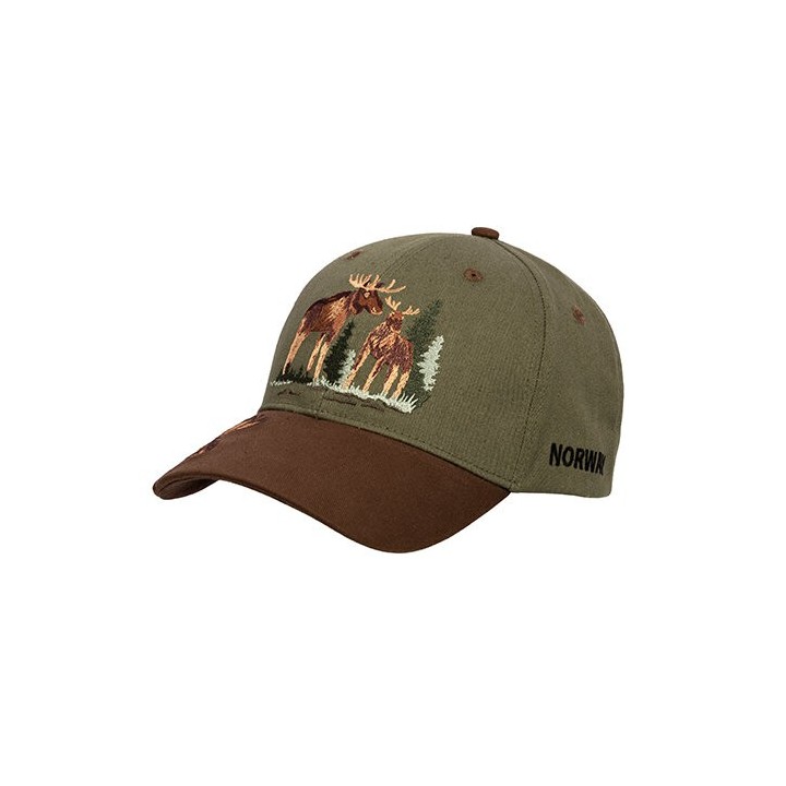 Moose Norway Baseball Cap Adults One Size Green