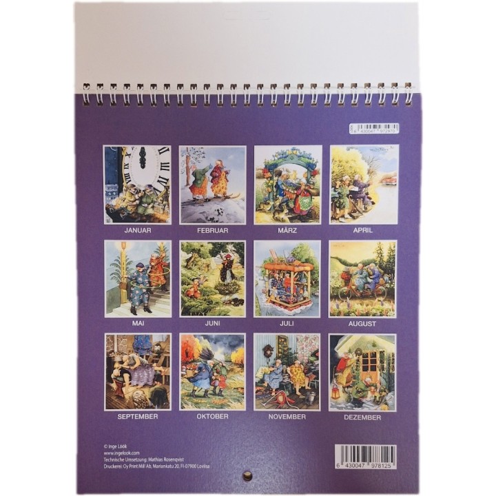 Inge Löök 2027 Wall Calendar (German) 23.5 x 17 cm