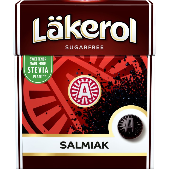Läkerol Salmiak Pastillen mit Stevia Schachtel 25 g