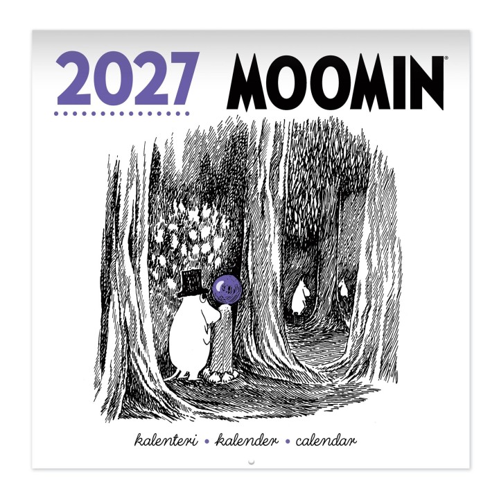 Putinki Moomin 2027 Wall Calendar Large 30x30 cm