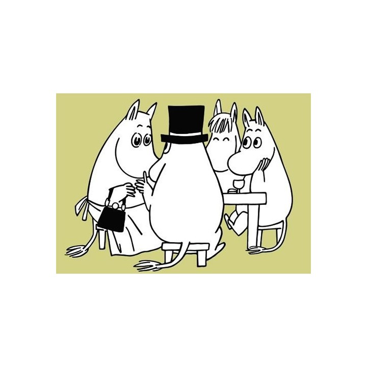 Karto Moomin Postcard Moomins at the Table 10.5 x 14.8 cm