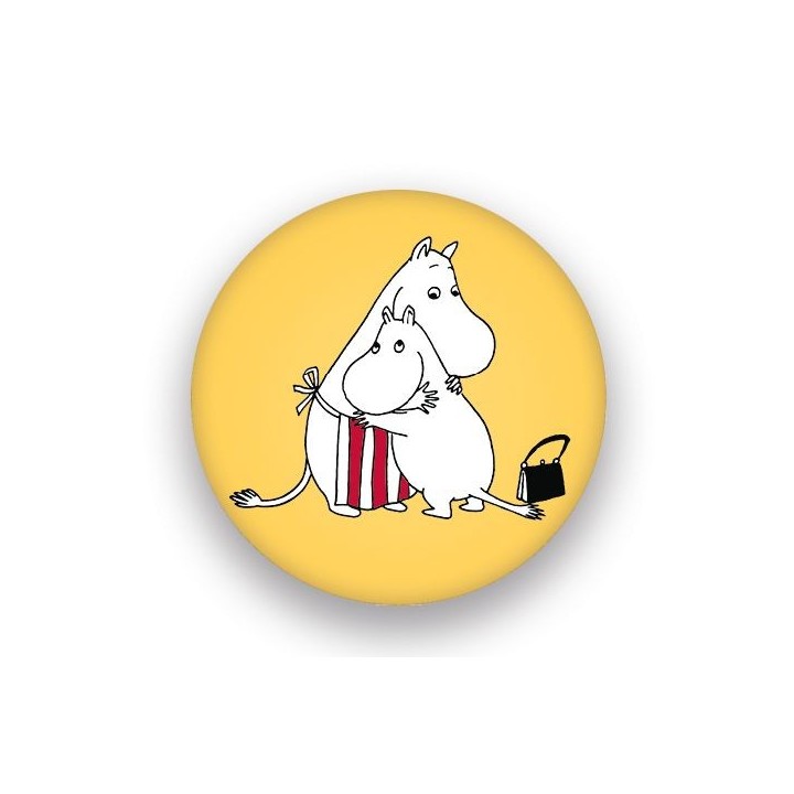 Putinki Moomin Magnet Small Hug Yellow 3.2 cm