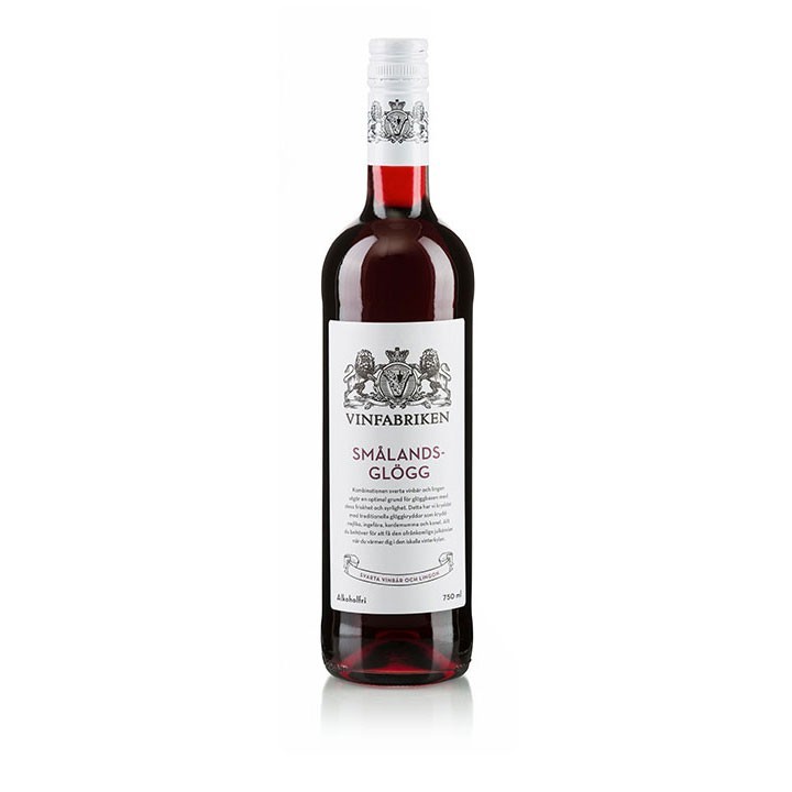 Vinfabriken Smålandsglögg Glühwein mit Preiselbeeren & schwarzen Johannisbeeren ALKOHOLFREI 0,75l