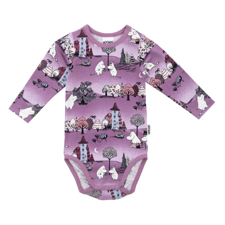Martinex Moomin Moonlight Night Bodysuit Lila