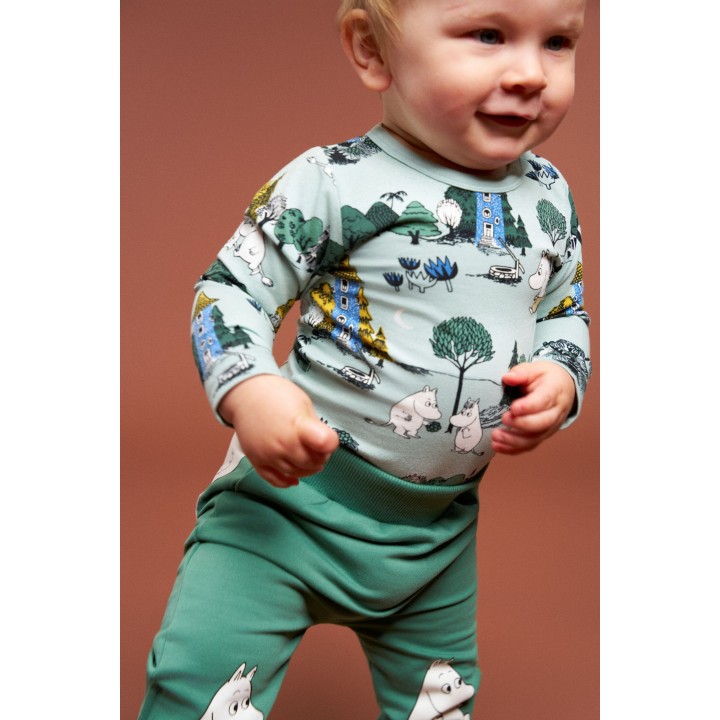 Martinex Moomin Moonlight Night Bodysuit Green