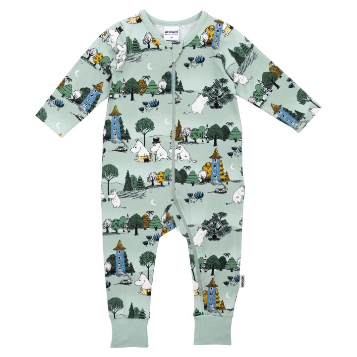 Martinex Mumin Mondnacht Pyjama Grün