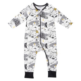 Martinex Moomin Polar Bear Baby Sleepsuit White