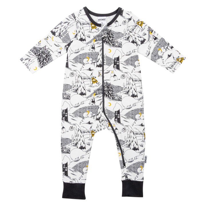 Martinex Moomin Polar Bear Baby Sleepsuit White