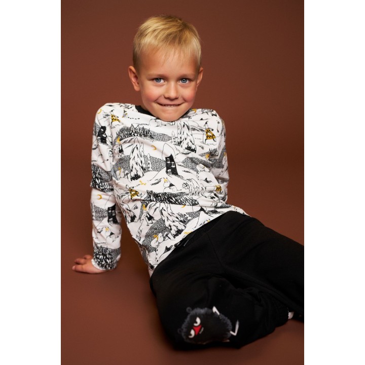 Martinex Mumin Eisbär Langarmshirt Kinder Weiß