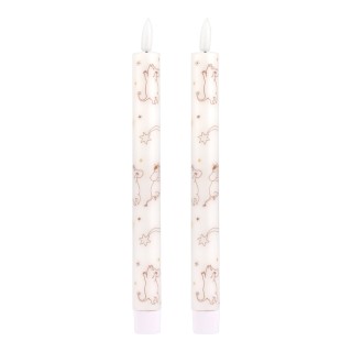 Muurla Mumin LED-Stabkerzen-Set Komet (2St) 25cm