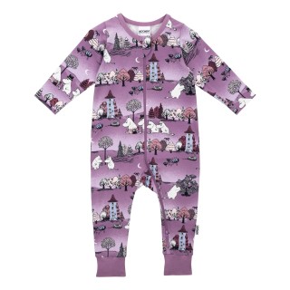 Martinex Moomin Moonlight Night Baby Sleepsuit Lila