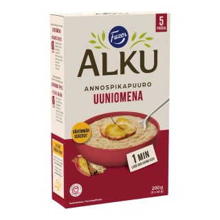 Fazer Alku Instant Oat Flakes Baked Apple Box (5x40g) 200g