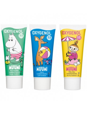 Oxygenol, Moomin, Toothpaste for Children with Xylitol 3-5 years (1pc) 50ml