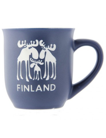 Jazz Elk Trio Finland, Ceramic Mug, blue