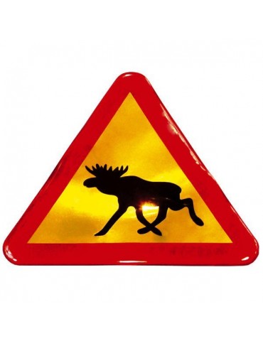 Sticker, Elk Warning 3D 10cm
