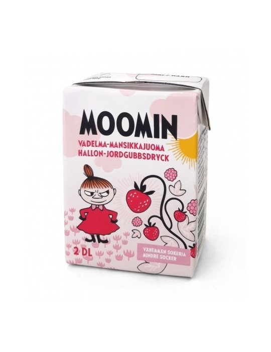 Refresco, Moomin, Rasberry-Strawberry Juice Drink 0,2l