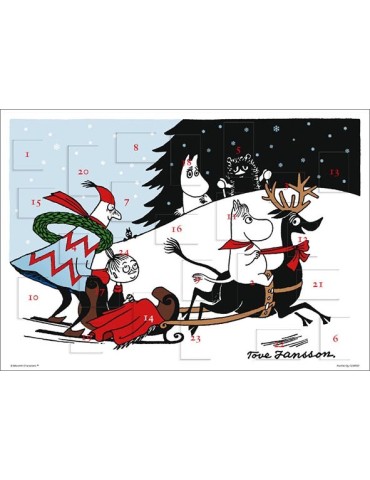 Moomin, Christmas Calendar A4