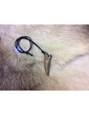 Wood Jewel, Necklace, Reindeer Horn