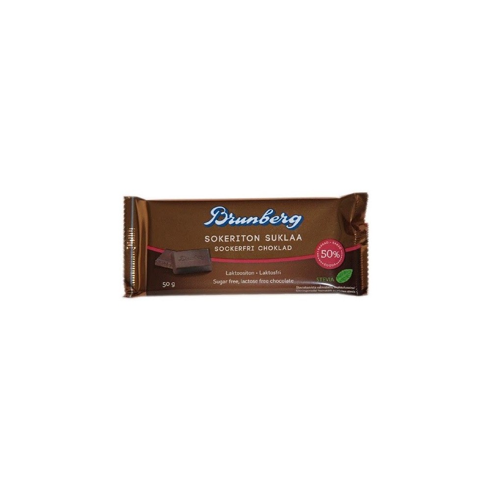 Brunberg, Zuckerfreie Schokolade 50% 50g