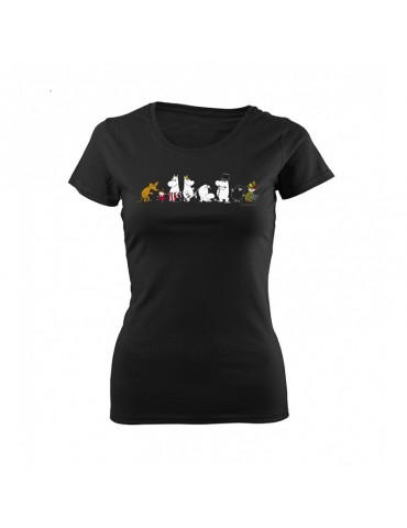 Moomin, T-shirt, Moomin Family, Slim black