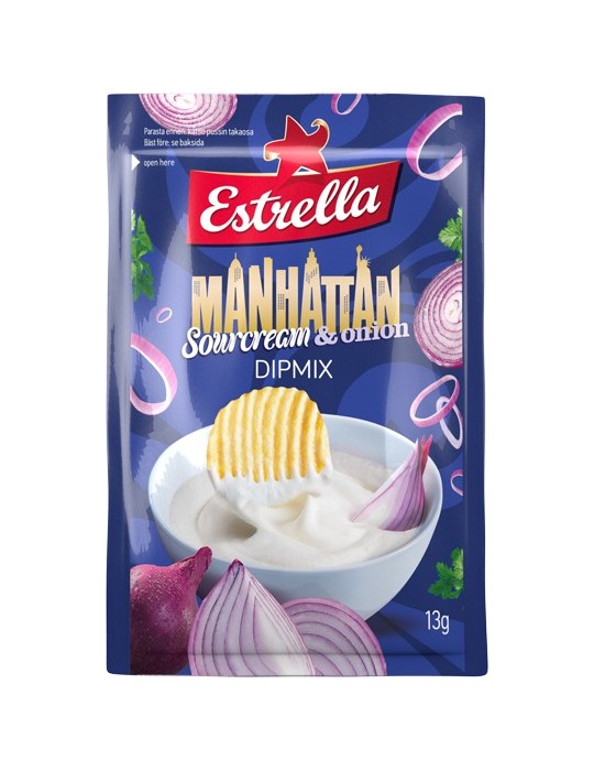 Estrella, Dipmix Powder, Manhattan Sour Cream & Onion 13g