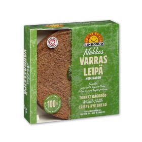 Linkosuo, Nokkos Varrasleipä, Finnish Crispy Rye Bread with Nettle 500g - COMES SOON