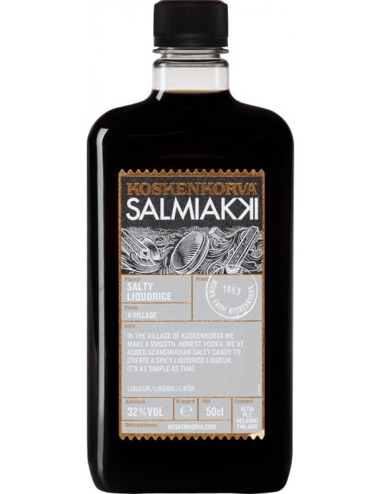 Koskenkorva, Salmiakki, Licorice Liqueur 32% 0,5l