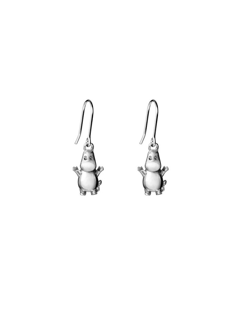 Saurum, Moomin, Silver, Moomintroll Earrings
