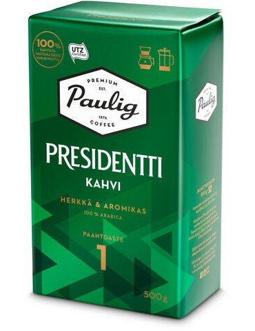 Paulig, Presidentti Kahvi, Gemahlener Filterkaffee, Dunkle Röstung 500g