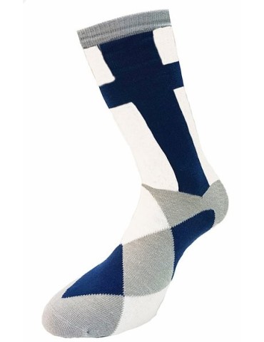 Robin Ruth, Socks, Finland Flag, 40-45 blue-white-gray