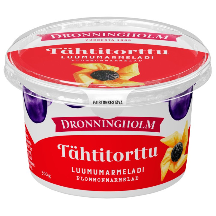 Dronningholm, Tähtitorttu luumumarmeladi, Plum Marmalade 300g