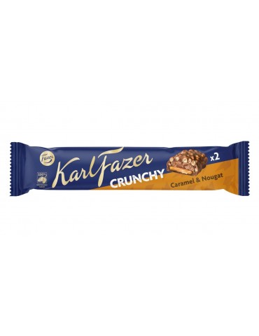Fazer, Crunchy, Milchschokolade mit Karamell & Nougat 55g