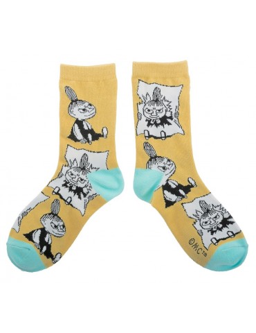 Nordic Buddies, Mumin, Socken für Frauen, Kleine My grübelt, 36-42 gelb