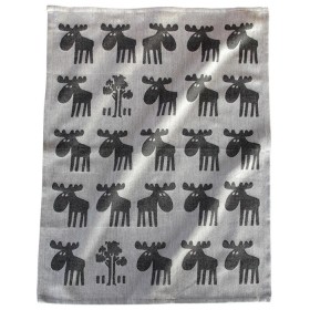 Nordiska Designkompaniet, Moose, Kitchen Towel, 50x70cm gray-black