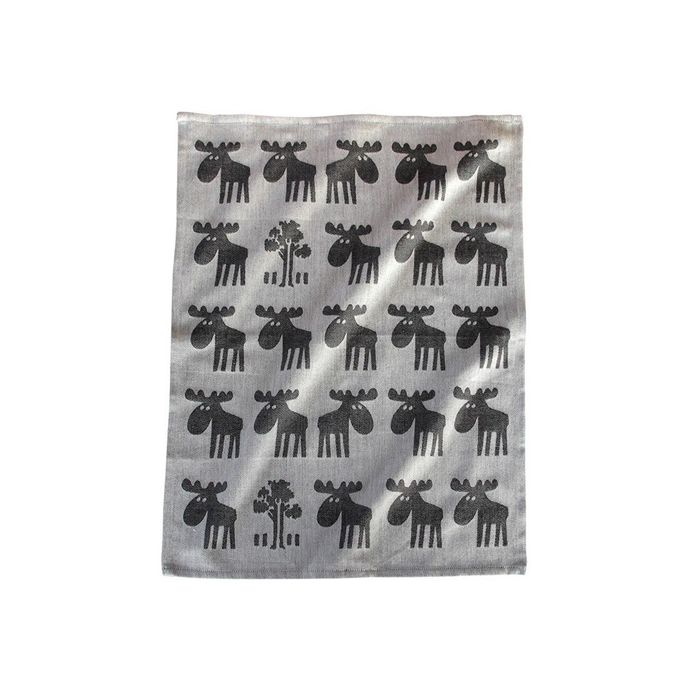 Nordiska Designkompaniet, Moose, Kitchen Towel, 50x70cm gray-black