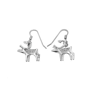 Sirokoru, Reindeer, Eco Silver Earrings