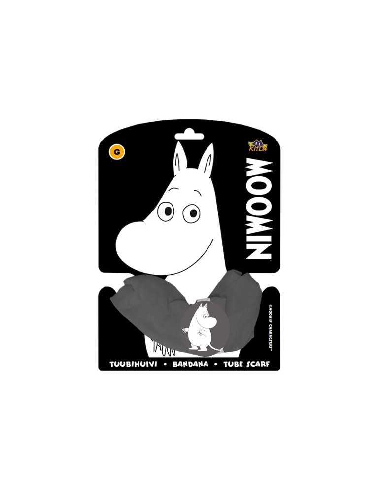 Kiilu, Moomin, Multifunctional Loop Scarf with Reflecting Moomin Image, gray