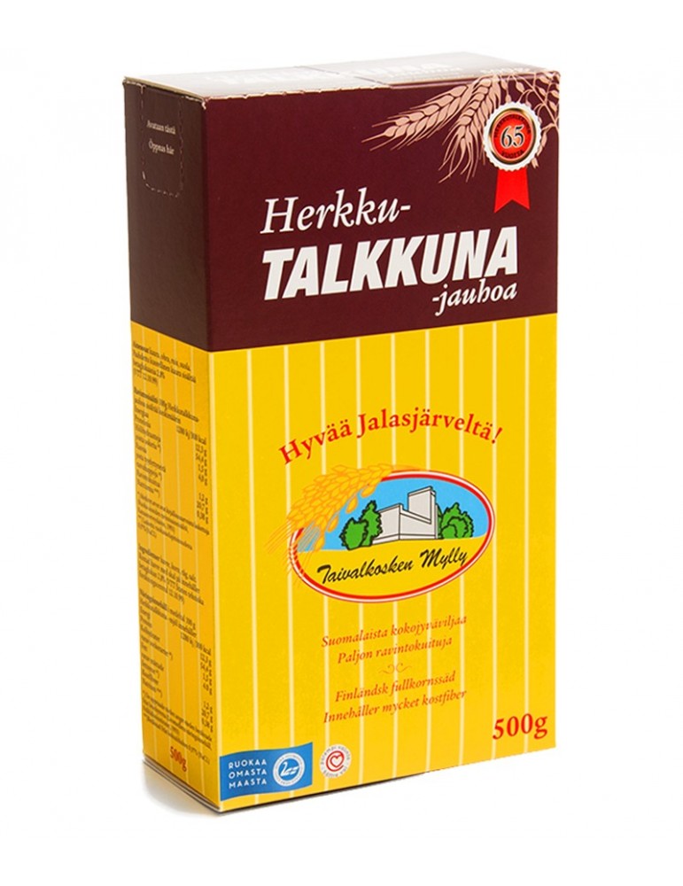 Taivalkosken Mylly, Herkkutalkkuna, Flour Mix from Roasted Full-grain Oats, Rye and Barly 500g