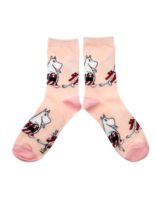 Nordic Buddies, Moomin, Socks for Women, Moominmamma on the Way, 36-42 pink
