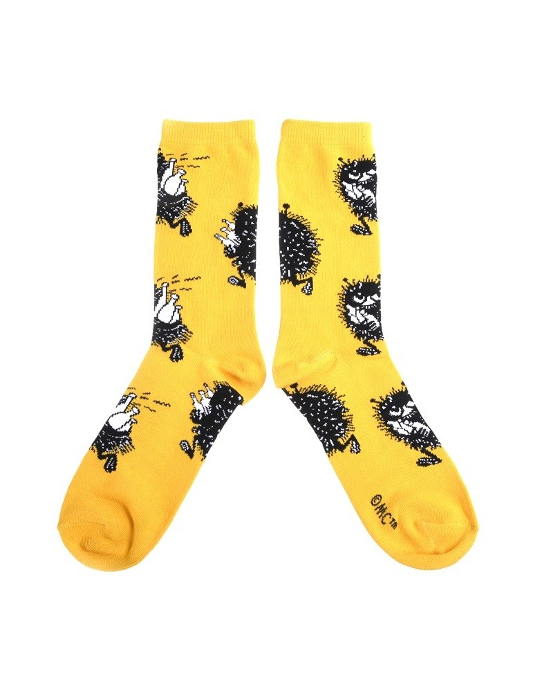 Nordic Buddies, Moomin, Socks for Men, Stinky on the Run, 40-45 yellow-black