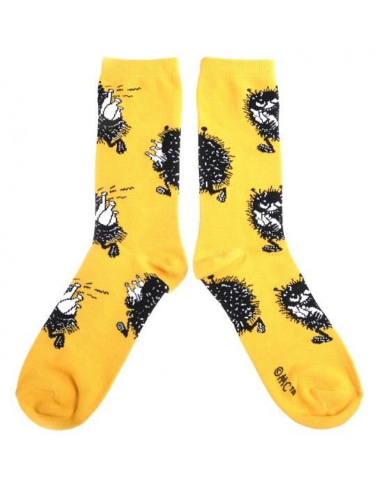 Nordic Buddies, Moomin, Socks for Men, Stinky on the Run, 40-45 yellow-black