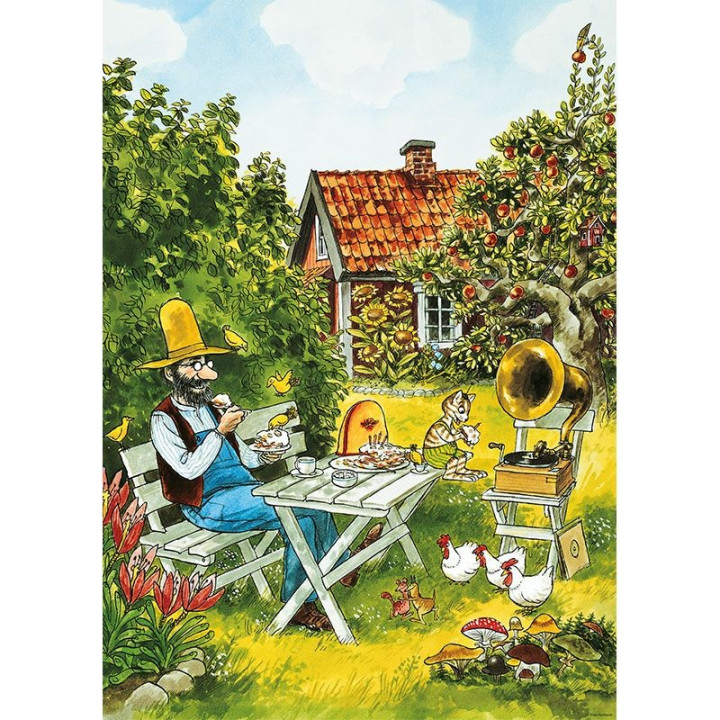 Postkarte Pettson und Findus