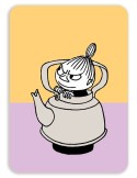 Putinki, Moomin, Postcard rounded, Little My in a Coffeepot pink -COMES SOON