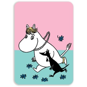 Putinki, Moomin, Postcard rounded, Snorkmaiden pink-green -COMES SOON