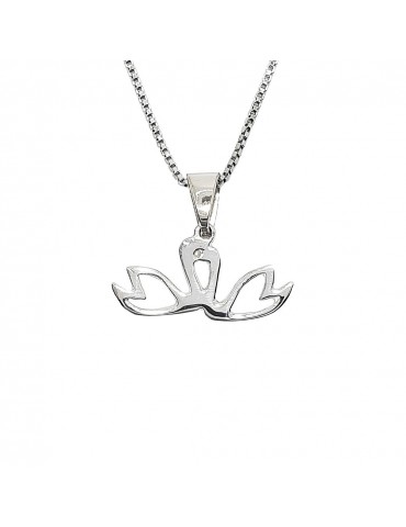 Sirokoru, Joutsenpari, Swan Couple, Eco Silver Pendant with Silver Chain