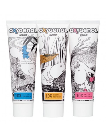 Oxygenol, Moomin, Toothpaste with Xylitol 10% (1pc) 75ml