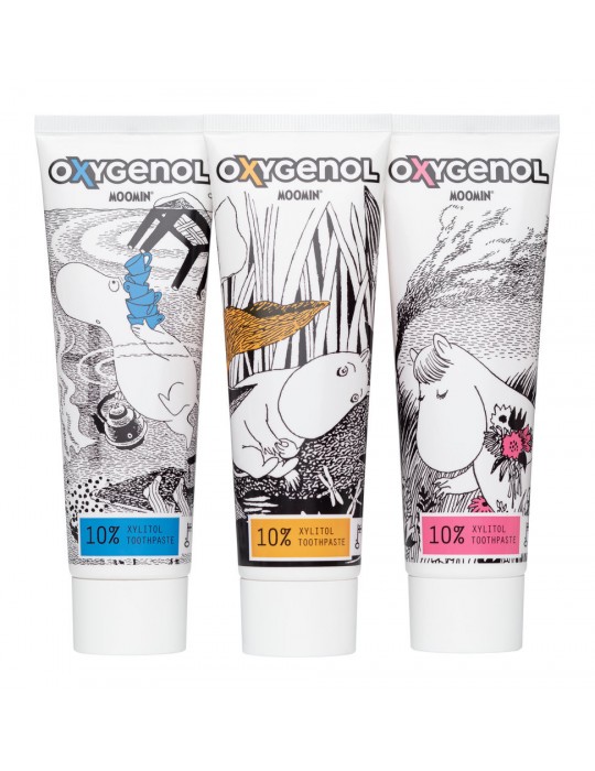 Oxygenol, Moomin, Toothpaste with Xylitol 10% (1pc) 50ml