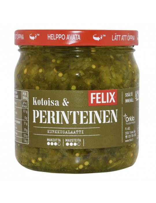Felix, Perinteinen kurkkusalaatti, Traditional Cucumber Salad 420g