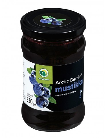 Herkkumaa, Arctic Berries® mustikka, Blueberry Jam 330g