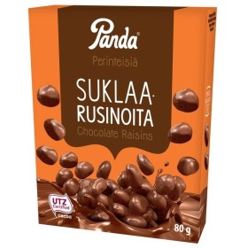 Panda, Suklaarusinoita, Chocolate Raisins 80g -COMES SOON